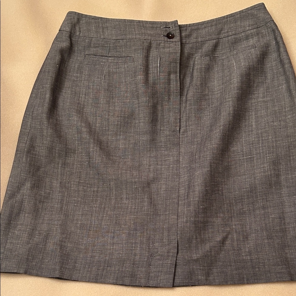 Escada Elements Charcoal Pencil Skirt Euro 42- US 12